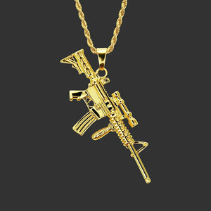 AK47 Gun Pendant Necklaces