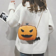 Load image into Gallery viewer, Pumpkin Shape Leather Bag
