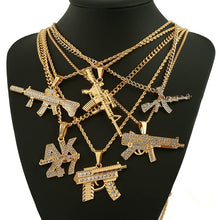 Load image into Gallery viewer, AK47 Gun Pendant Necklaces
