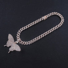 Load image into Gallery viewer, Butterfly pendant charm necklace
